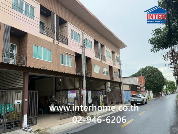 Townhome, 3 floors, 23.7 sq m. Townhome near Pattawikorn Market. Soi Nawamin 157, Nawamin Road, Nuanchan Road, Bueng Kum District, Bangkok