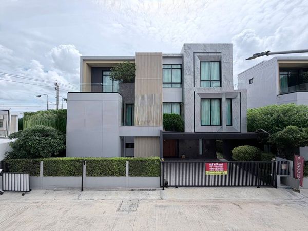 🏰✨ Luxurious 3-story mansion for rent | Ratchaphruek, near DBS Denla British School (Denla British School), fully furnished, ready to move in, very private project, only 8 units 📍 The Master Ratchaphruek - Maha Jesada Bodin Bridge 💎 for executives / famil