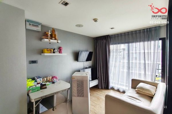Condo for sale H2 Glass Ramintra 21, 7th floor, corner room, 39 sq m, near MRT Lat Pla Khao.
