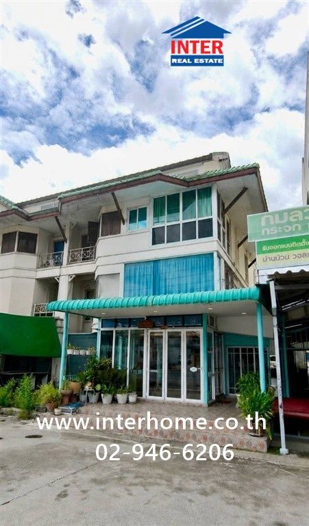 Commercial building, 3 floors, 13 sq m, Mitr Pracha Village, Business Home, opposite Susco gas station, Sai Noi Road, Kanchanaphisek Road. Bang Kruai-Sai Noi Road, Bang Bua Thong, Nonthaburi