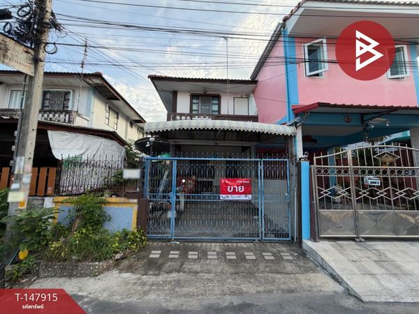 Semi-detached house for sale with mezzanine and balcony. Phra Pin Village 5, Ekkachai 109, Bangkok