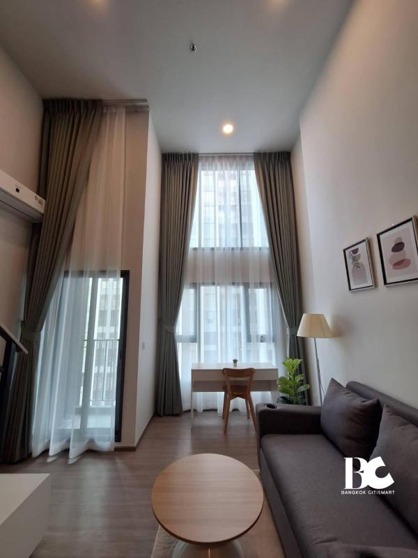 🔥 [For rent] Aspire Sukhumvit-Rama 4 (1 bedroom Vertiplex 25.76 sq.m.) high floor room, beautifully decorated.