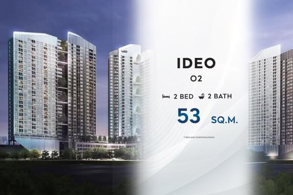 🔥Hot Unit, the most beautiful room, Ideo O2 (2 bedrooms, 53 sq.m.)