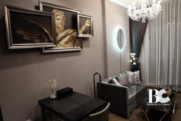 1 Bed 42.29 ตร.ม. ดีลตรงเจ้าของ แต่งครบ เพดาน 3 ม. ติด BTS สุรศักดิ์ | The Diplomat Sathorn | 8.40 ล้านบาท