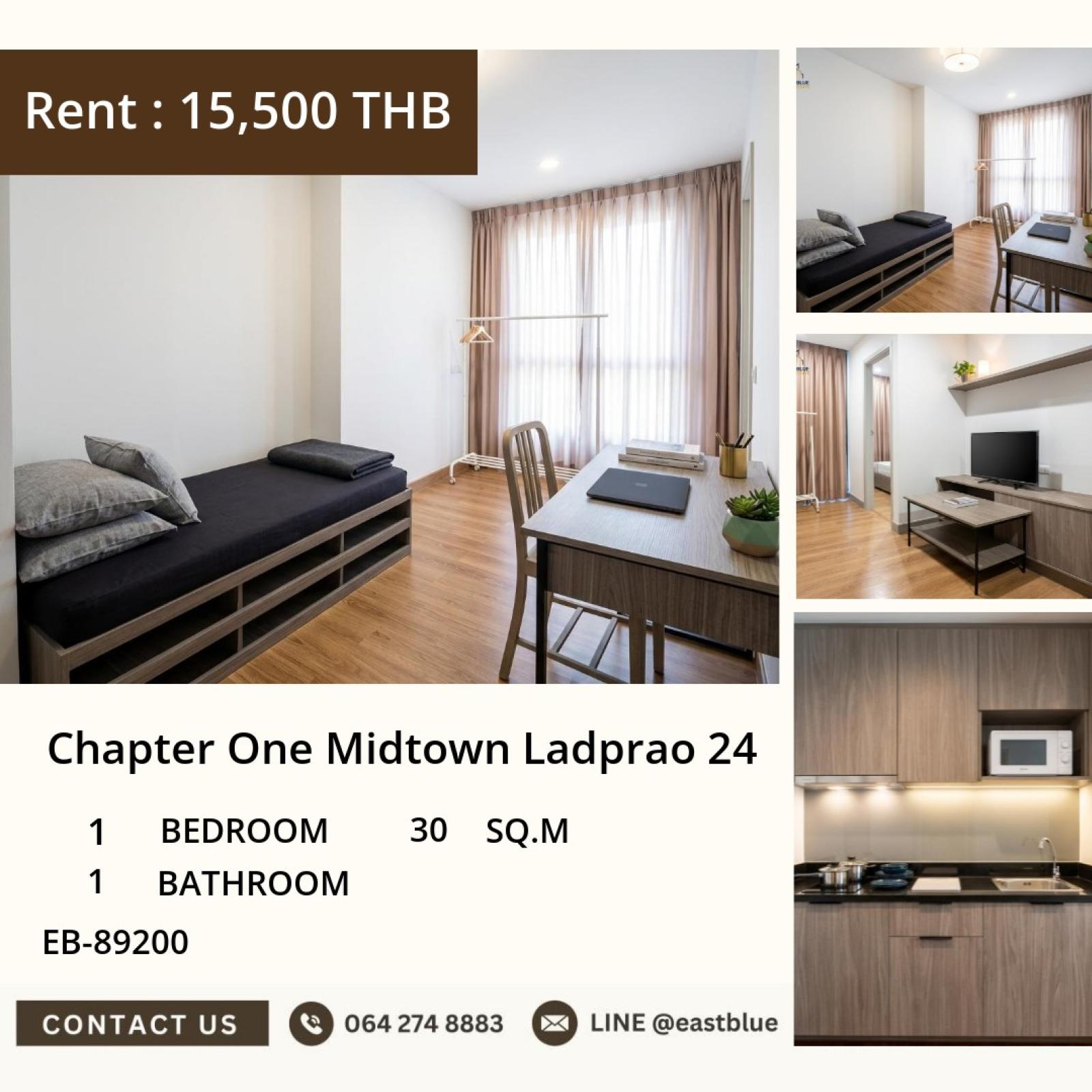 19/08/2026, 🔥 Stunning 1-Bed Condo in Ladprao 24 - 30 sqm, 15,500 THB/mo! 0642748883 19/08/2026, 🔥 Stunning 1-Bed Condo in Ladprao 24 - 30 sqm, 15,500 THB/mo! 0642748883