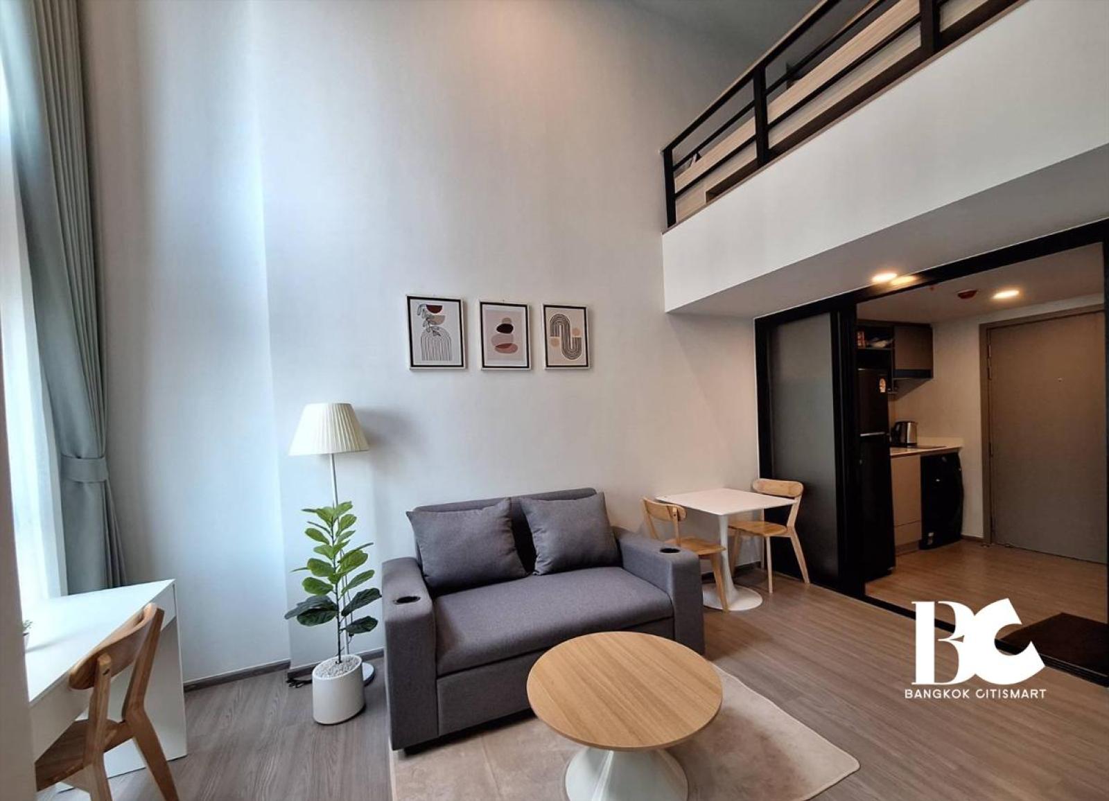🔥 [ให้เช่า] Aspire Sukhumvit-Rama 4 (1 ห้องนอน Vertiplex 25.76 sq.m.) ห้องชั้นสูง แต่งสวย – รูปที่ 3