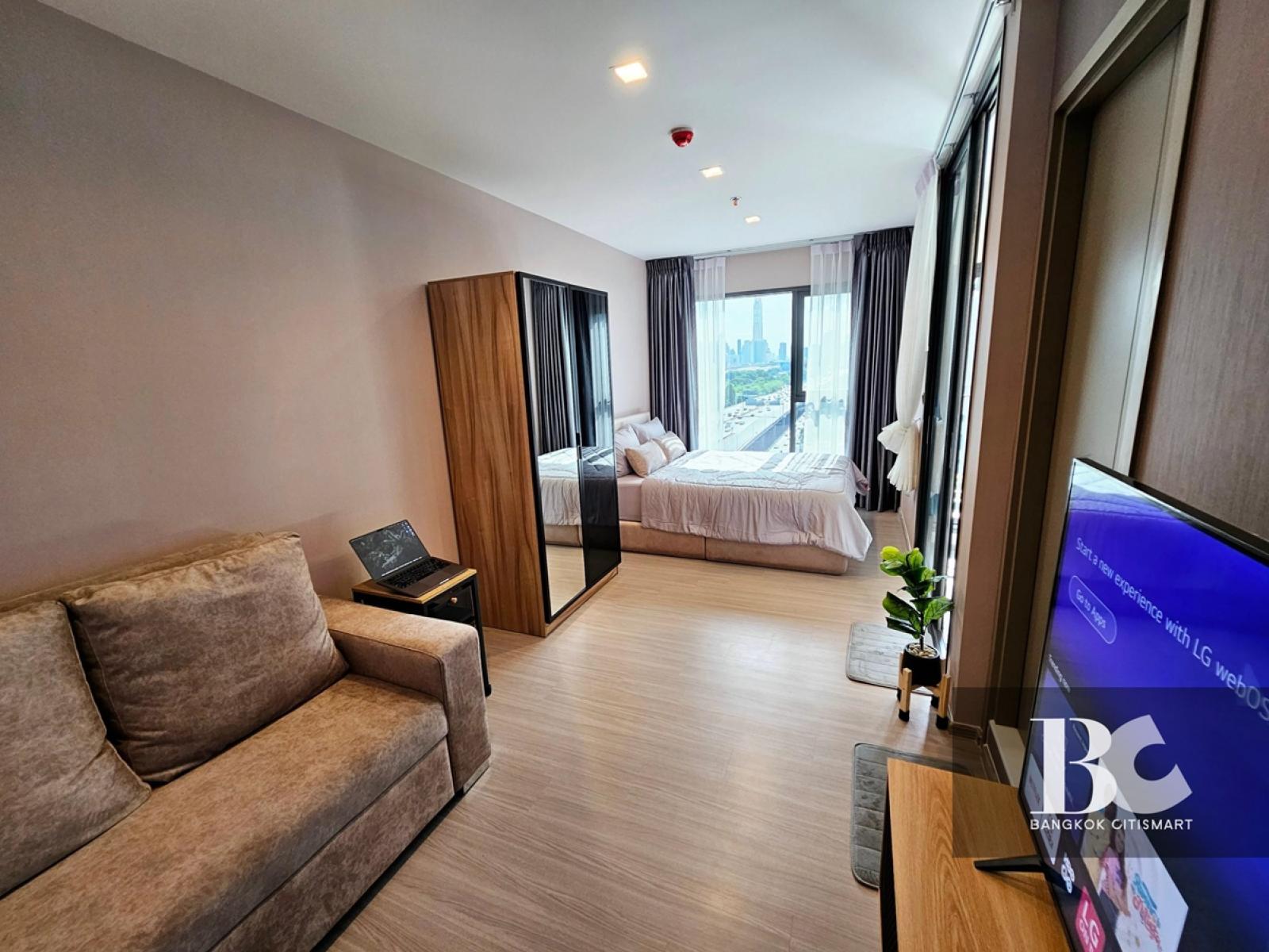 🔥 [ให้เช่า] Life Asoke Hype (Studio 26.52 sq.m.) เฟอร์นิเจอร์และเครื่องใช้ไฟฟ้าครบ