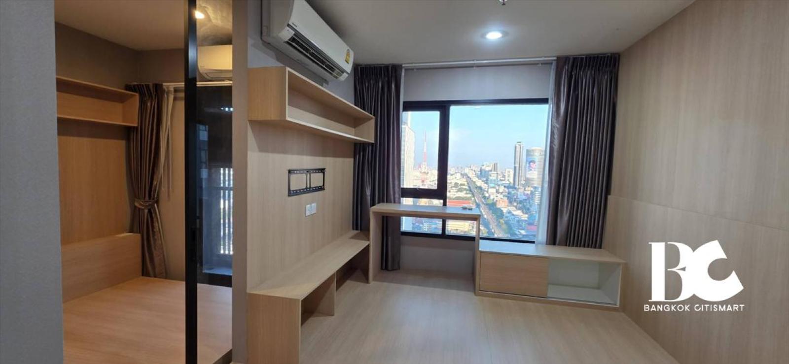 🔥 [ให้เช่า] Life Asoke (1 ห้องนอน 32 sq.m.) ยูนิตชั้นสูง วิวไม่บล็อค พื้นที่ห้องกว้าง