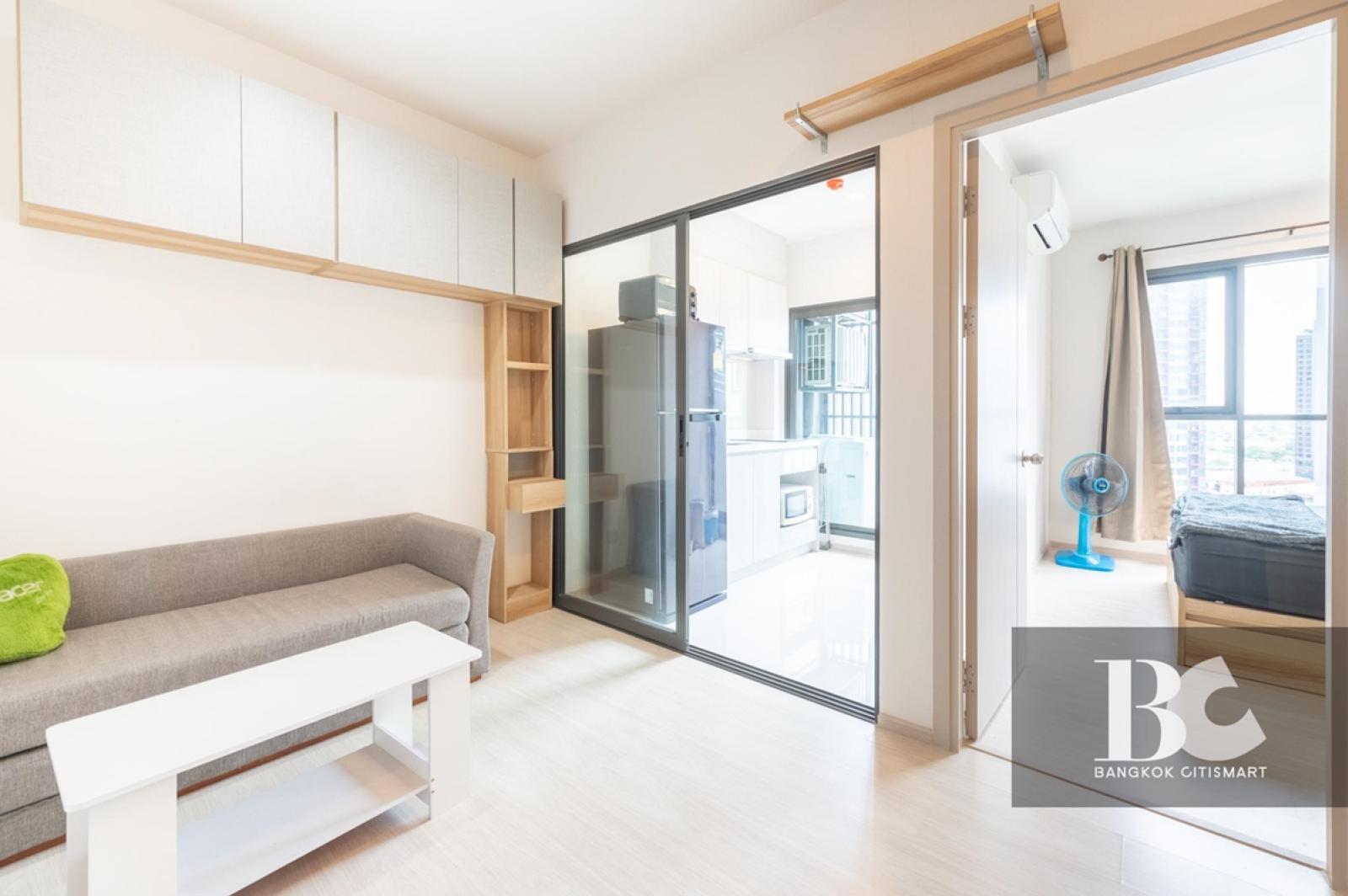 🔥 [ให้เช่า] Life Sukhumvit 48 (1 ห้องนอน 30 sq.m.) ห้องกว้าง แบ่งเป็นสัดส่วน แต่งครบ – รูปที่ 4