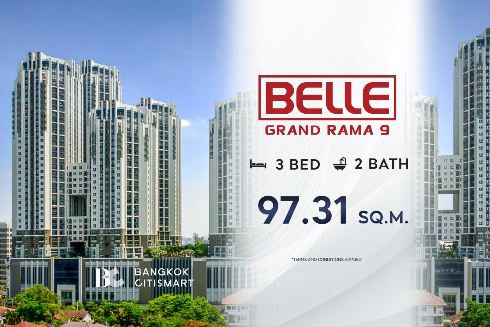 The cheapest price We have selected for you ✅️ Grand Belle Rama 9 (3 bedrooms, 97.31 sq.m.)
