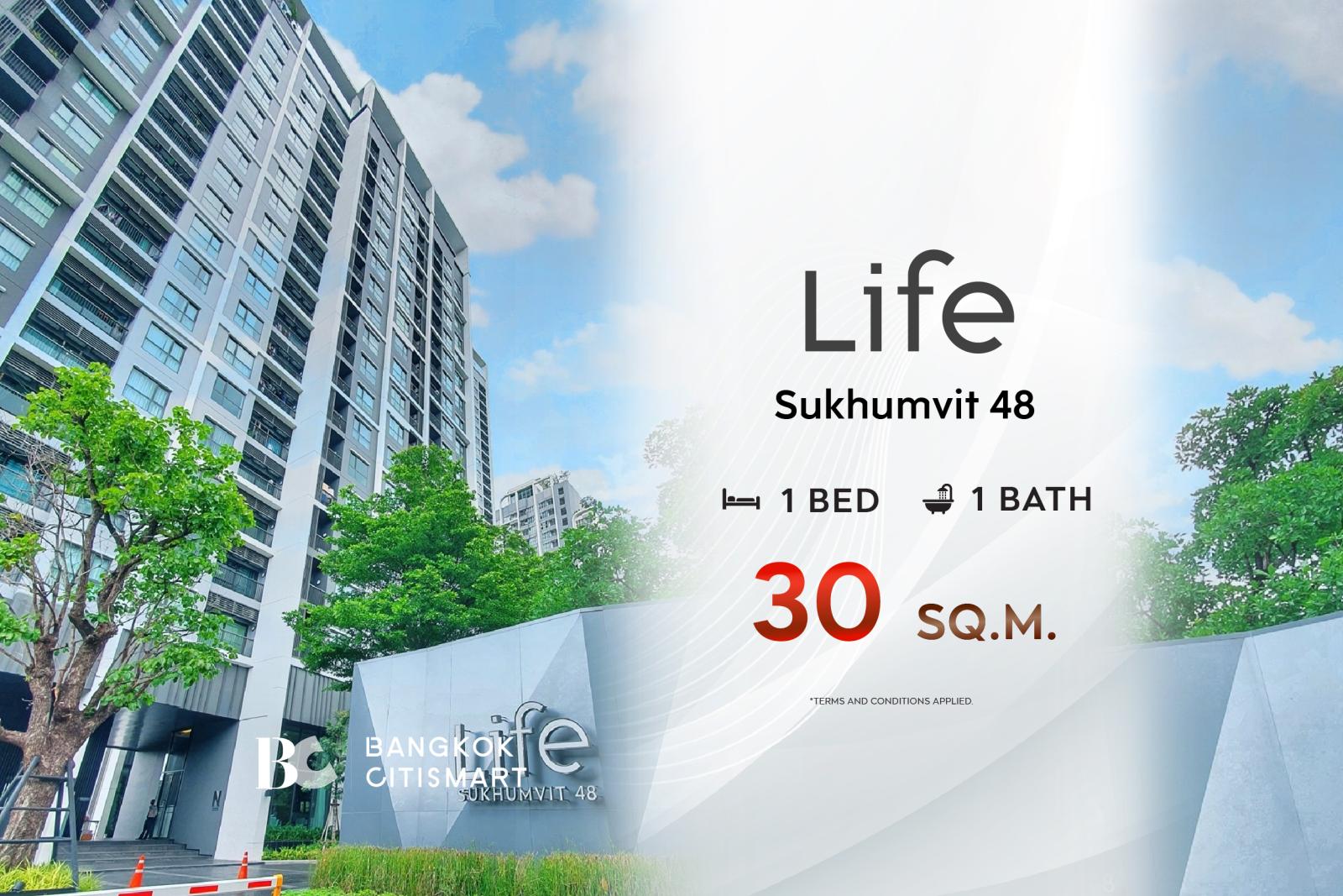 ✨ price negotiable Life Sukhumvit 48 (1 bedroom 30 sq.m.)