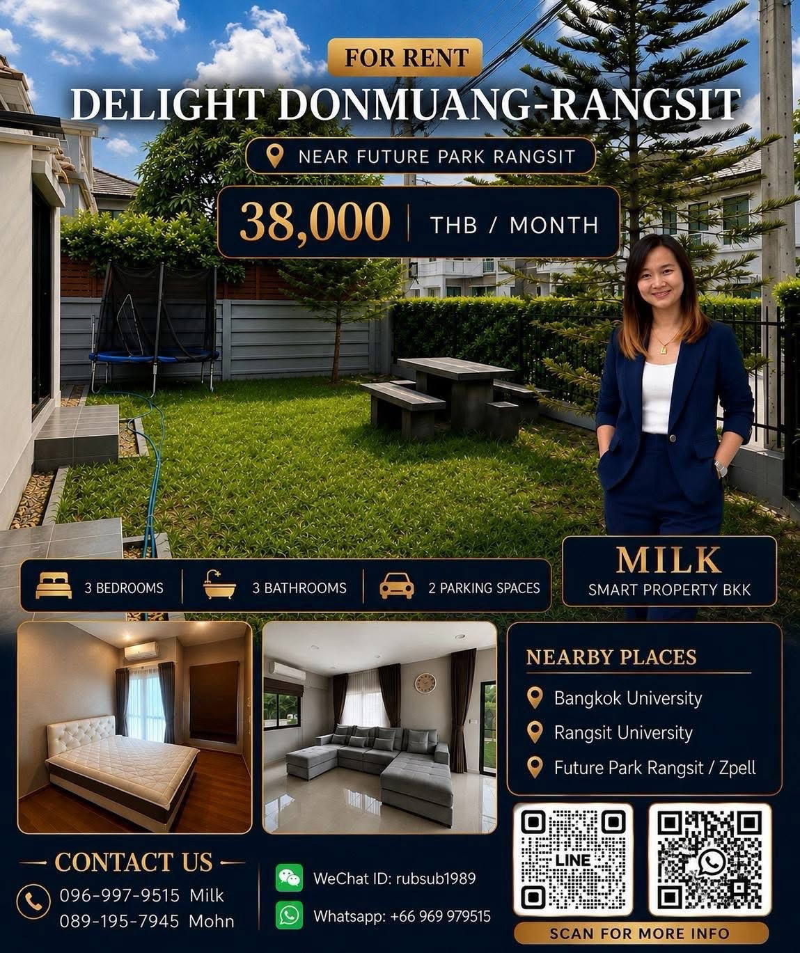 Delight Donmueng-Rangsit Project , 📍Near Rangsit University, 📍Near Donmueang Airport Fully furnished Delight Donmueng-Rangsit Project , 📍Near Rangsit University, 📍Near Donmueang Airport Fully furnished