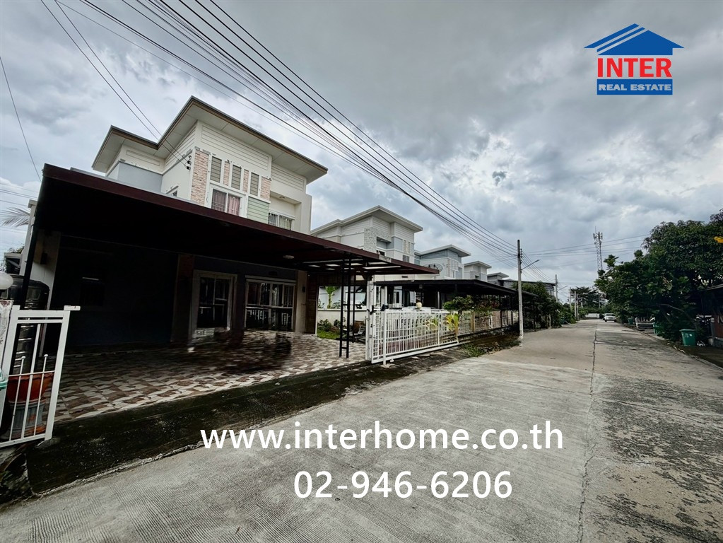 2-story detached house, 62.7 sq m, Flora Ville Park City Suwinthawong Village (Phase 17), Soi Suwinthawong 38. Suwinthawong Road, Nong Chok District, Bangkok 2-story detached house, 62.7 sq m, Flora Ville Park City Suwinthawong Village (Phase 17), Soi Suwinthawong 38. Suwinthawong Road, Nong Chok District, Bangkok