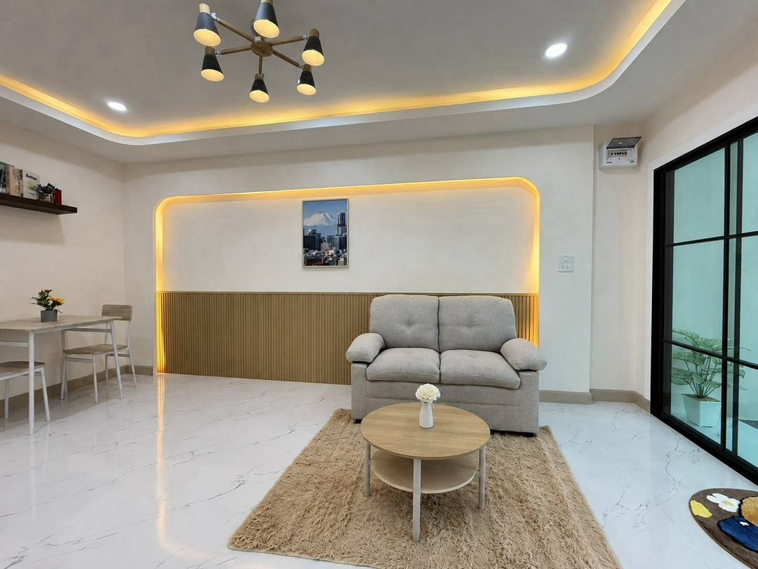 🏡 ทาวน์เฮาส์ชั้นเดียวชั้นเดียวหลังมุม รีโนเวทสไตล์ Minimal พร้อมอยู่ ทำเลซอยกันตนา–บางใหญ่ ในงบ 1.4 ลบ.มีทอน – รูปที่ 3