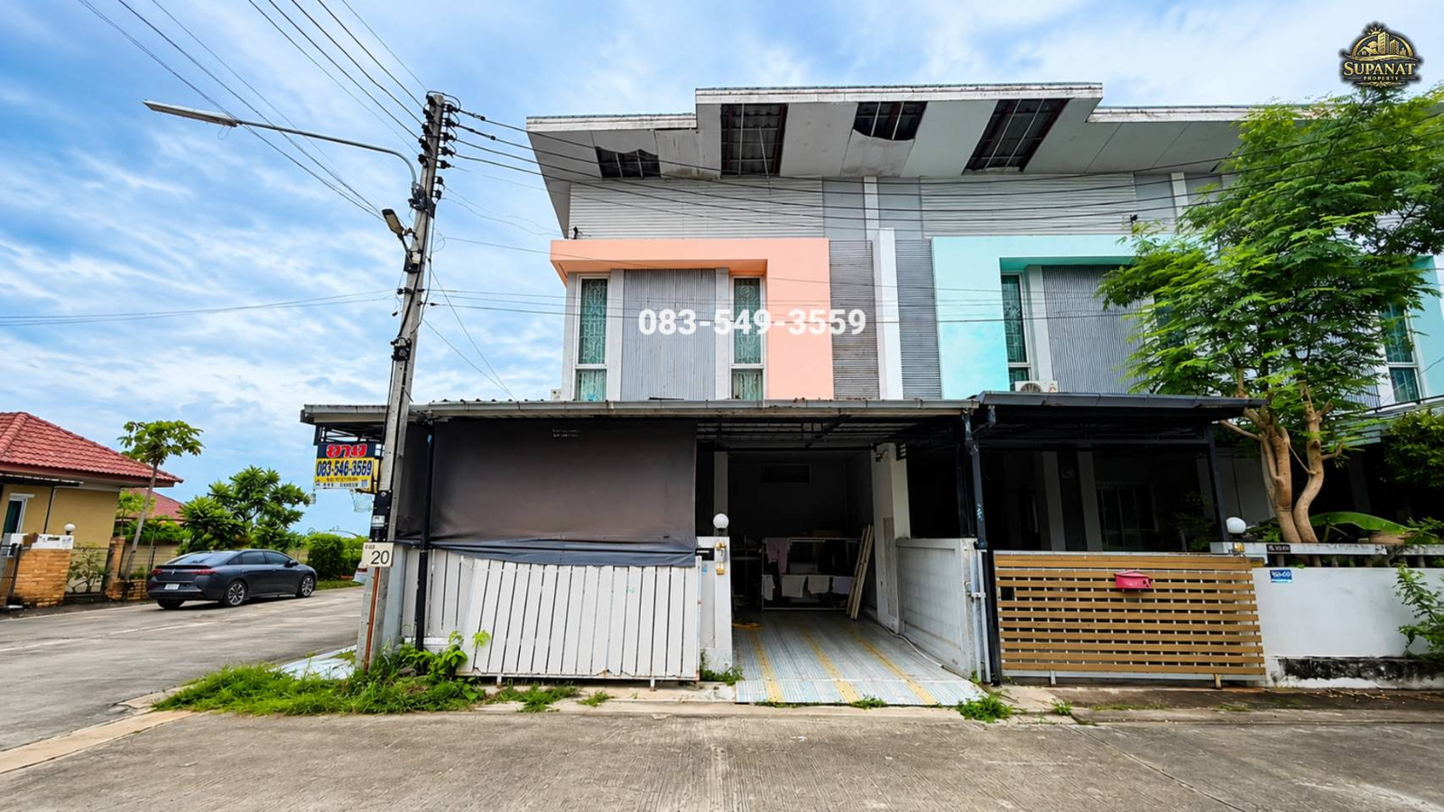 2-story townhouse for sale, corner unit, The Grand Park Village, very cheap price, near Ban Sang Municipal Market. Near the M6 ​​expressway, Ban Sang, Bang Pa-in, Ayutthaya. – รูปที่ 3