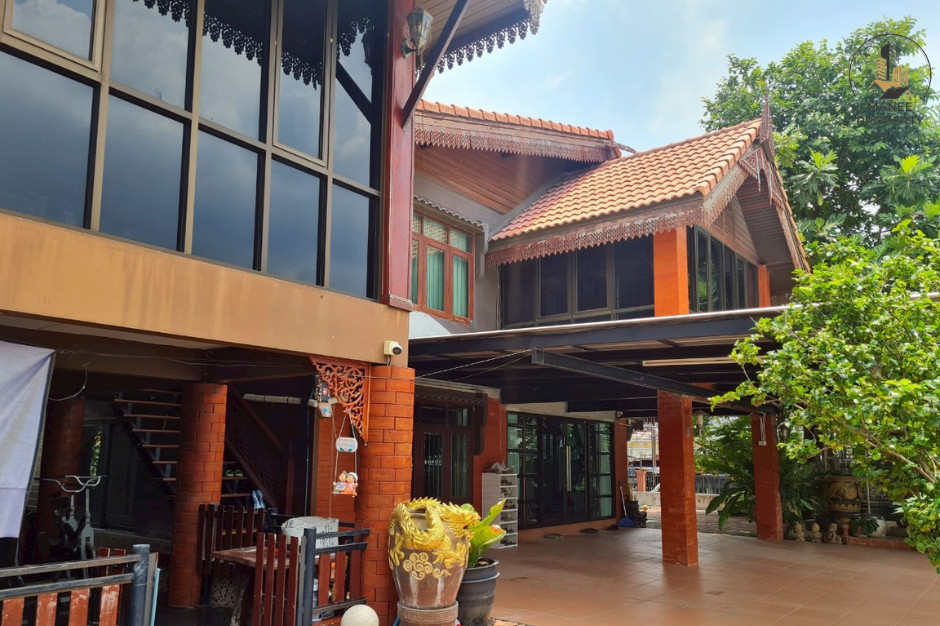 Single house for sale, Thai style house, Baan Suan Kao Saen project. Lanna style house House next to the waterfront Shady atmosphere Good location, convenient travel – รูปที่ 3
