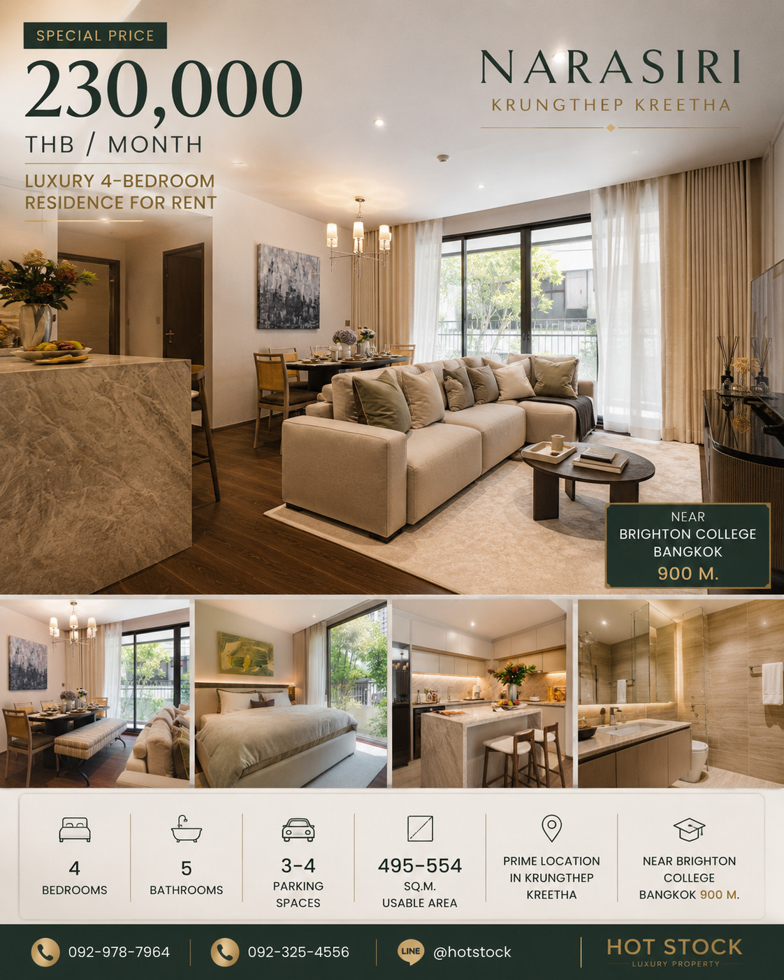 Special Rental Price 230,000 THB/month. บ้านเดี่ยวระดับ Luxury สำหรับครอบครัวที่มองหาพื้นที่ใช้ชีวิตที่กว้างขึ้น พร้อมทำเลที่เชื่อมต่อกับชีวิตประจำวันได้อย่างลงตัว – รูปที่ 2