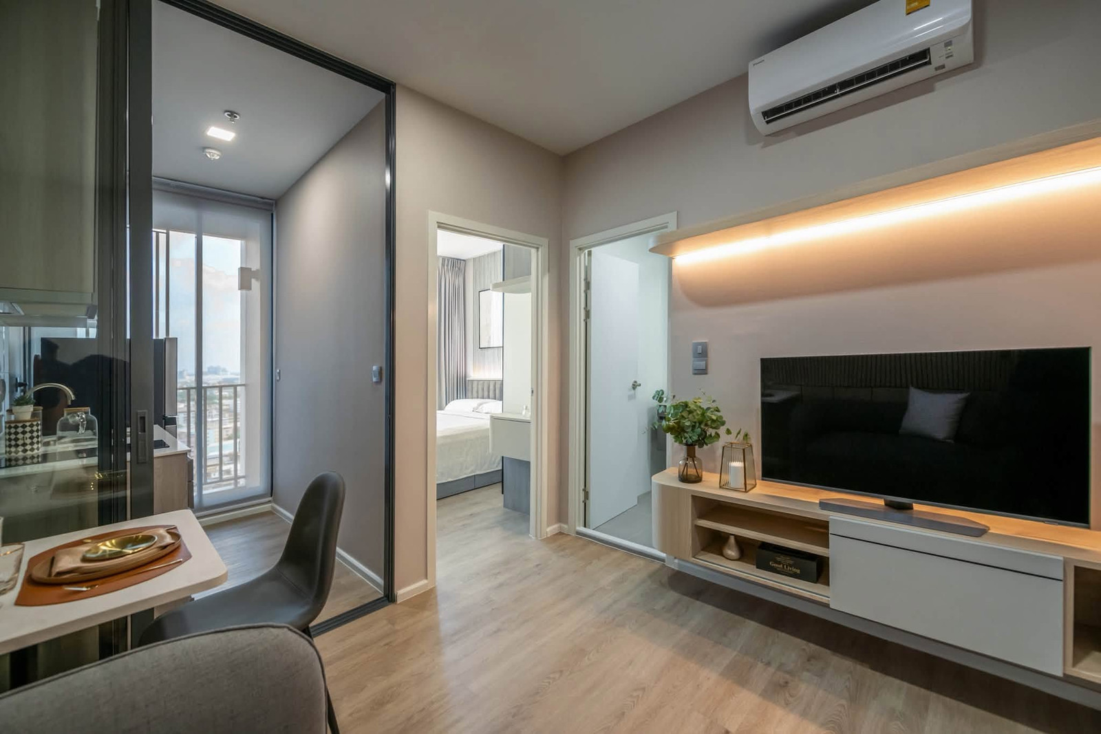 ให้เช่าคอนโด Modiz Rhyme Ramkhamhaeng เฟอร์นิเจอร์ครบ สไตล์ Modern Living ดีไซน์ทันสมัย ใกล้ MRT รามคำแหง -RW008286 – รูปที่ 4