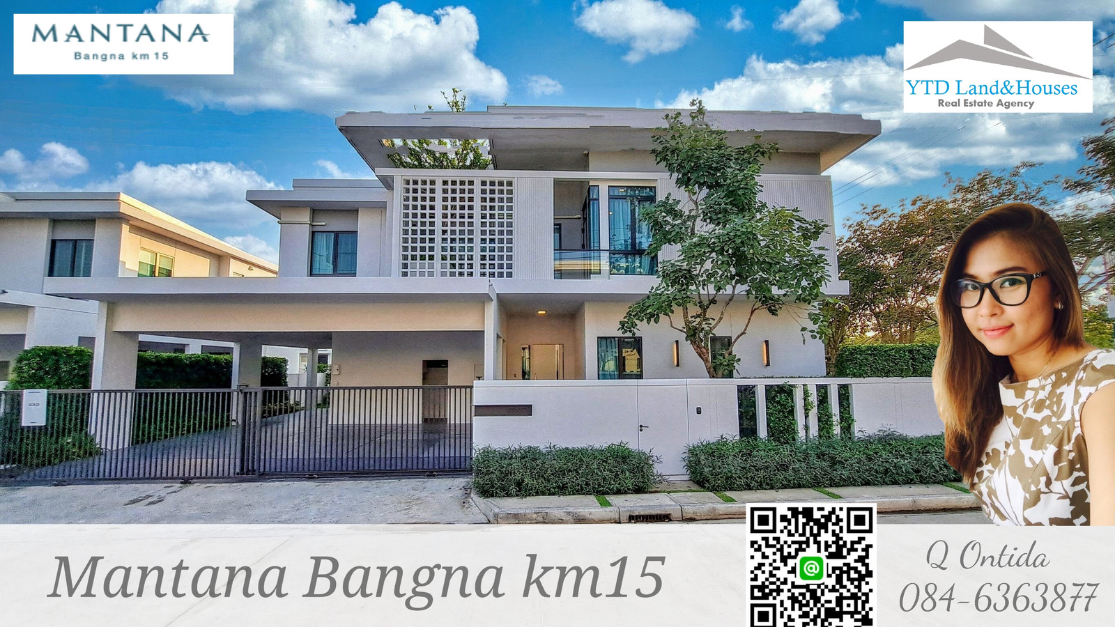 For sale beautifully furnished House in MANTANA Bangna Km.15, Bangna-Trad Road. The project's atmosphere emphasizes shade and green trees. From Land & Houses, Listing No: YT01-2029S For sale beautifully furnished House in MANTANA Bangna Km.15, Bangna-Trad Road. The project's atmosphere emphasizes shade and green trees. From Land & Houses, Listing No: YT01-2029S