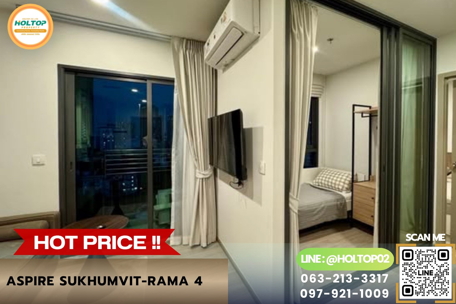 #AA606588 ให้เช่าคอนโด Aspire Sukhumvit-Rama 4