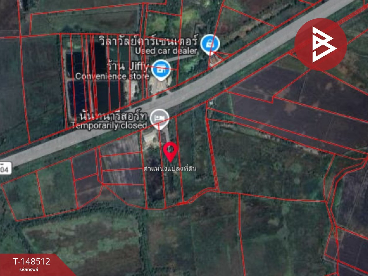 Land for sale with buildings, area 7 rai 40 square wah, Ratchasat, Chachoengsao, with resort business. – รูปที่ 3
