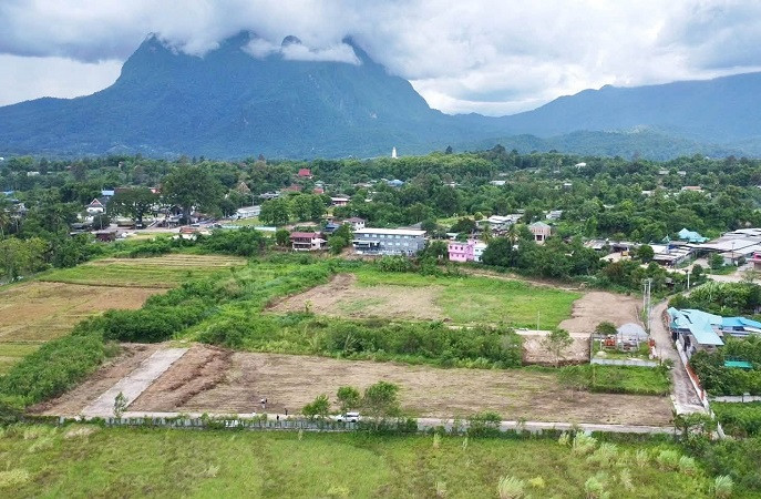 ️ Land for sale in Chiang Dao, Doi Luang view, 538 sq m, Chiang Mai-Fang Road, community area, no flooding, urgent 1,890,000 baht (free transfer) – รูปที่ 2