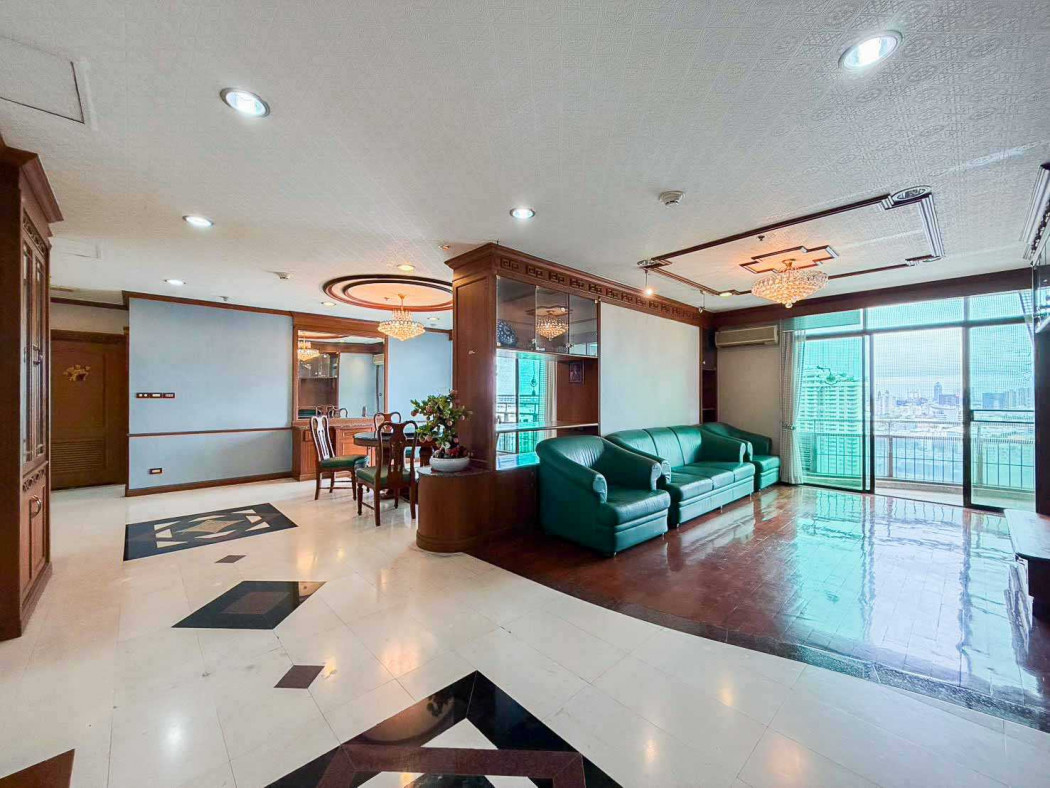 Condo for rent, LUMPINI PARK VIEW, 104 sq m, large unit, 25th floor, opposite One Bangkok, near MRT Lumpini. – รูปที่ 2