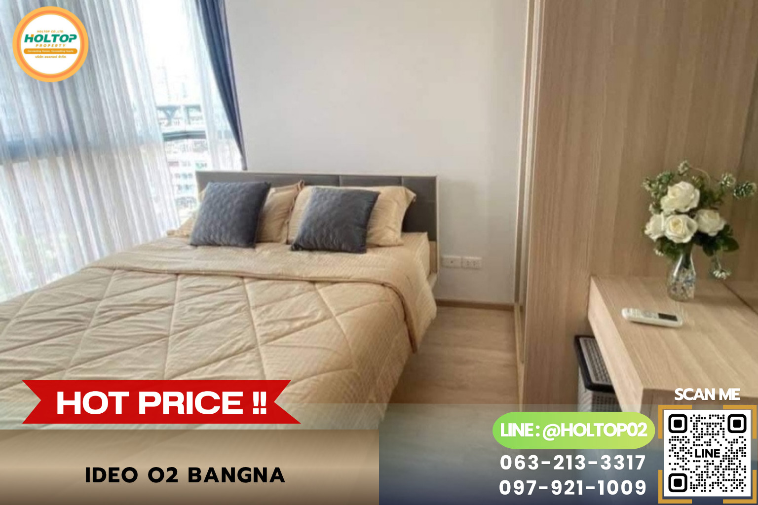 #AA126464 ให้เช่าคอนโด Ideo O2 Bangna #AA126464 ให้เช่าคอนโด Ideo O2 Bangna