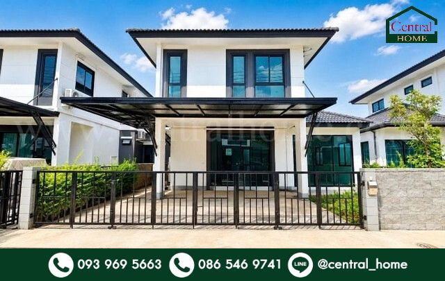 Twin house, Chat Luang 19-Rangsit, Khlong Sam, cheapest in the project. The new house has never been lived in.