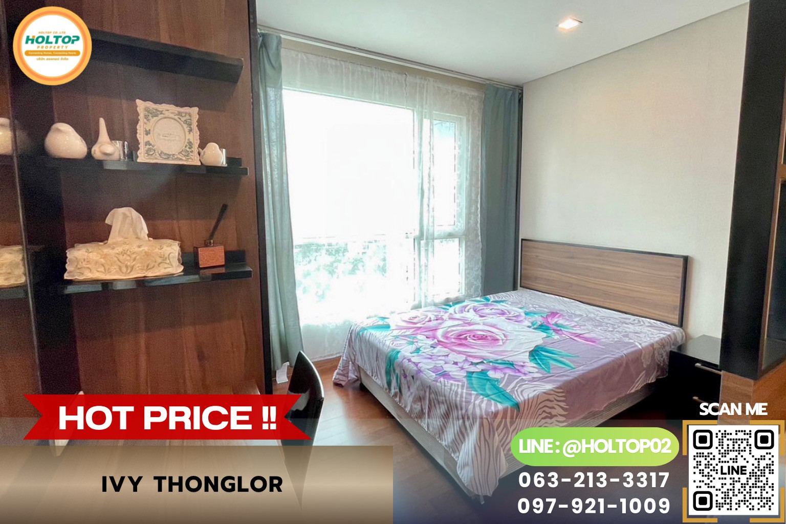 #ZZZ15572 ให้เช่าคอนโด Ivy Thonglor