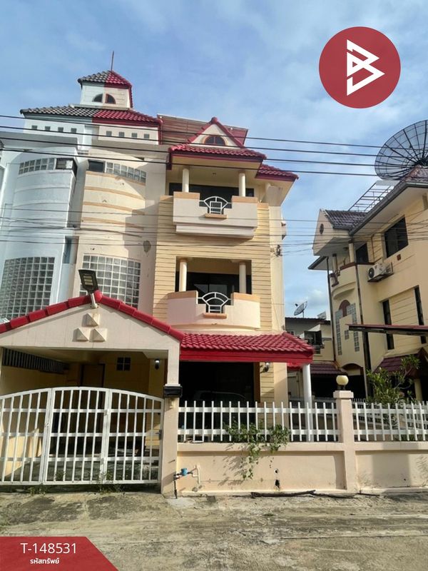 4-storey townhome for sale, corner house, Home Avenue Village, Sukhumvit 101/1 (Home Avenue), good location.