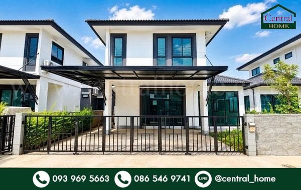 Twin house, Chat Luang 19-Rangsit, Khlong Sam, cheapest in the project. The new house has never been lived in.