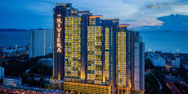 ขายคอนโดหรู The Riviera Jomtien ห้องมุม วิวทะเล (ชั้น 20)
