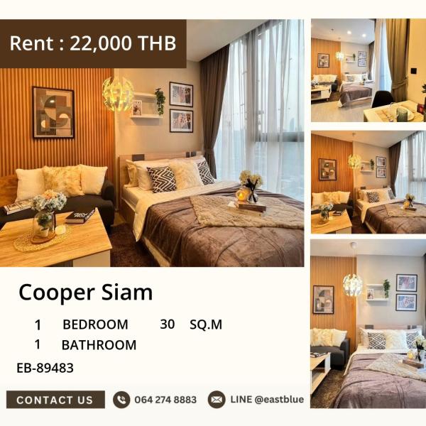 15/10/2026, 🏙️ Stylish Siam Sanctuary: Condo Rental Gem at ฿22K/mo 0642748883