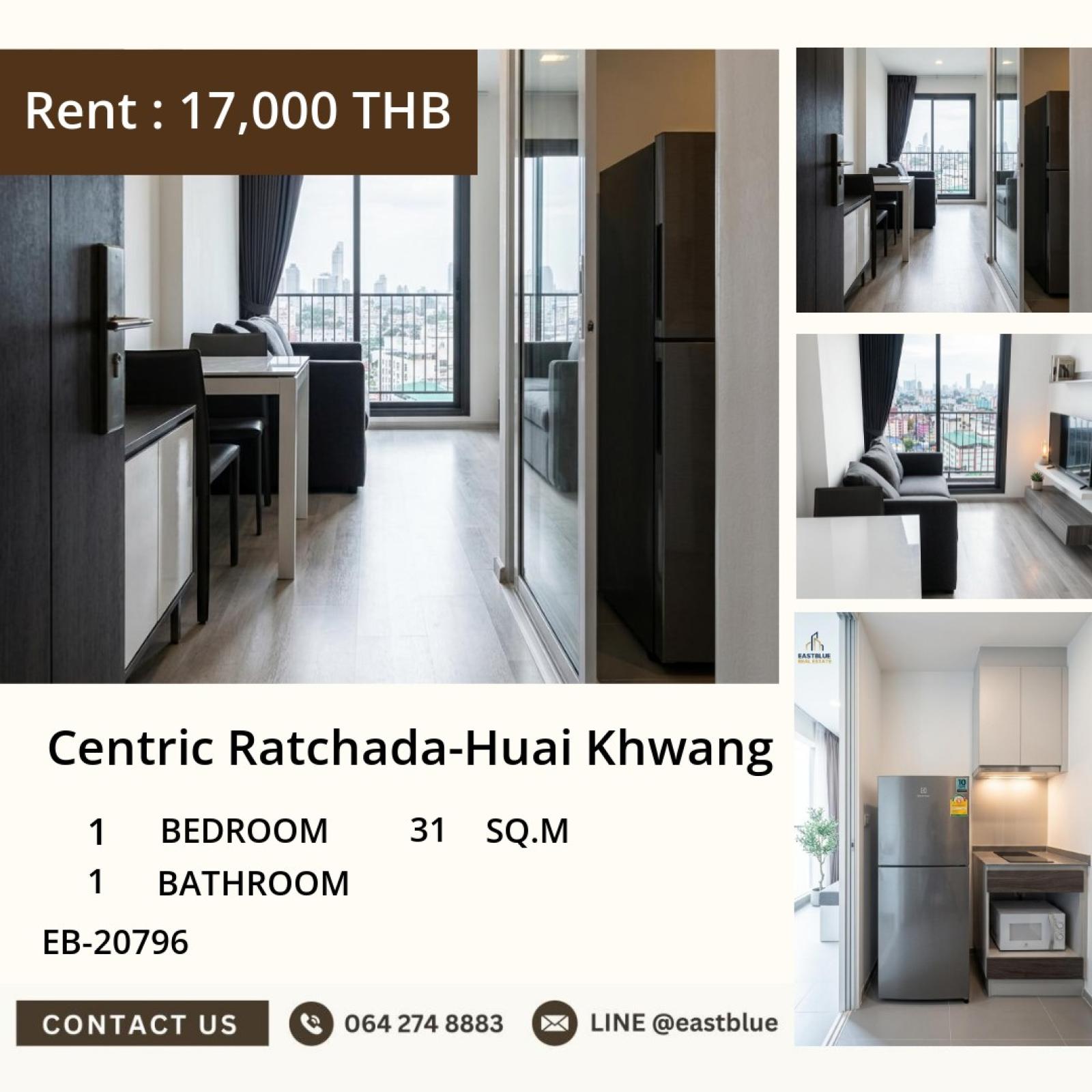 19/08/2026, 🏙️ Rent This Chic 1-Bed Condo @ Centric Ratchada-Huai Khwang! 💫
EB-20796 | 31 sqm | 17,000 THB/mth 0642748883 19/08/2026, 🏙️ Rent This Chic 1-Bed Condo @ Centric Ratchada-Huai Khwang! 💫
EB-20796 | 31 sqm | 17,000 THB/mth 0642748883