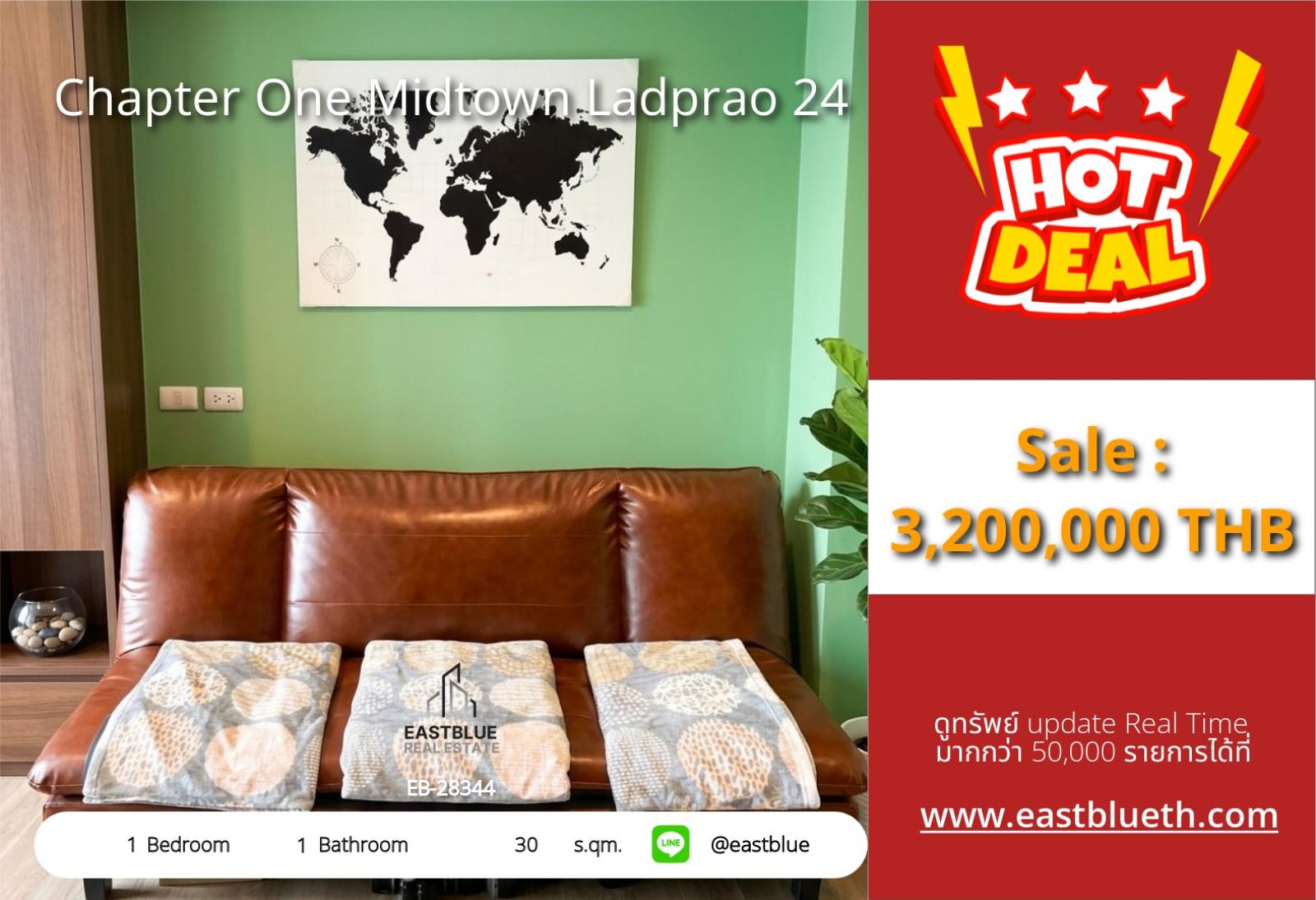 05/10/2026, 💥 Luxury Condo at Prime Ladprao Location - 30 sqm, 1 Bed, 1 Bath, 3.2M THB 0642748883