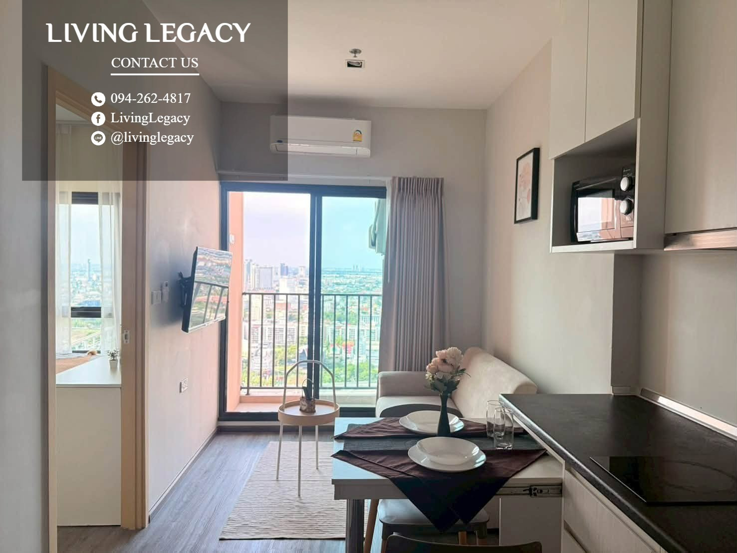 TK3KQC เช่าด่วน คอนโด Rich Park @ Triple Station ชั้นสูง วิวโล่ง | 1 นอน 1 น้ำ | 16,000 บาท/เดือน | LINE: @livinglegacy – รูปที่ 2