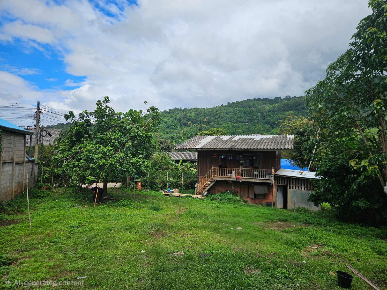 Beautiful land for sale with original wooden house. Allowing you to experience a way of life close to nature, with mountain views, fresh and cool air all year round. Only 400 meters from the entrance to Mon Jam | Pong Yaeng, Mae Rim District, Chiang Mai – รูปที่ 3