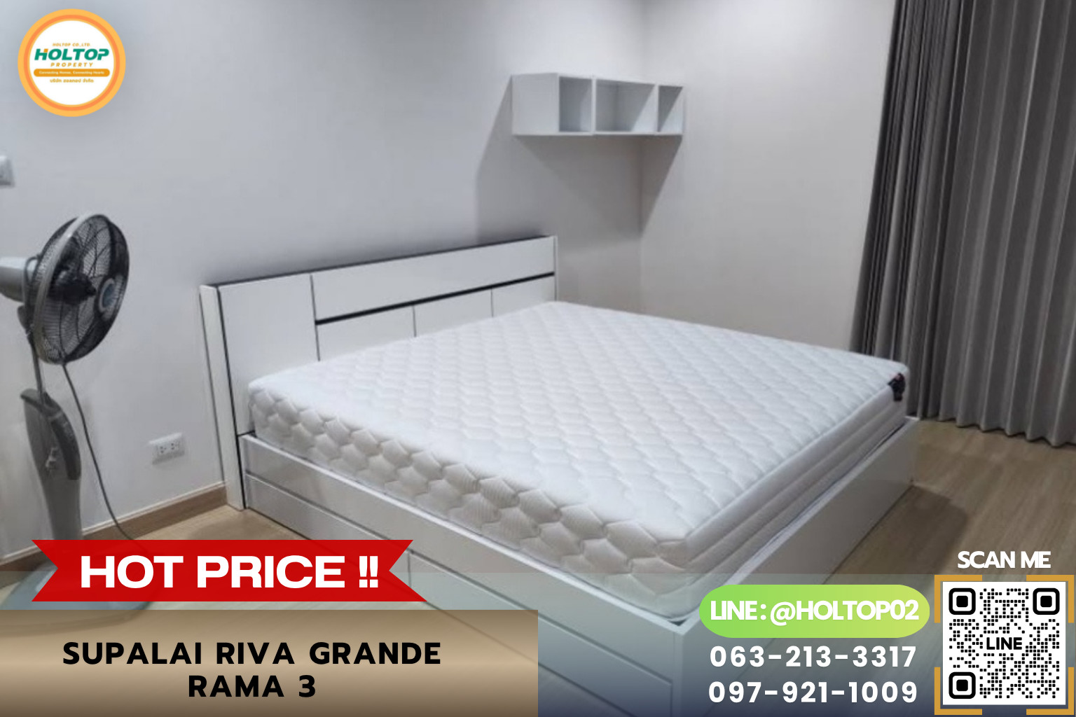 #AA21462 ให้เช่าคอนโด Supalai Riva Grande Rama 3 #AA21462 ให้เช่าคอนโด Supalai Riva Grande Rama 3