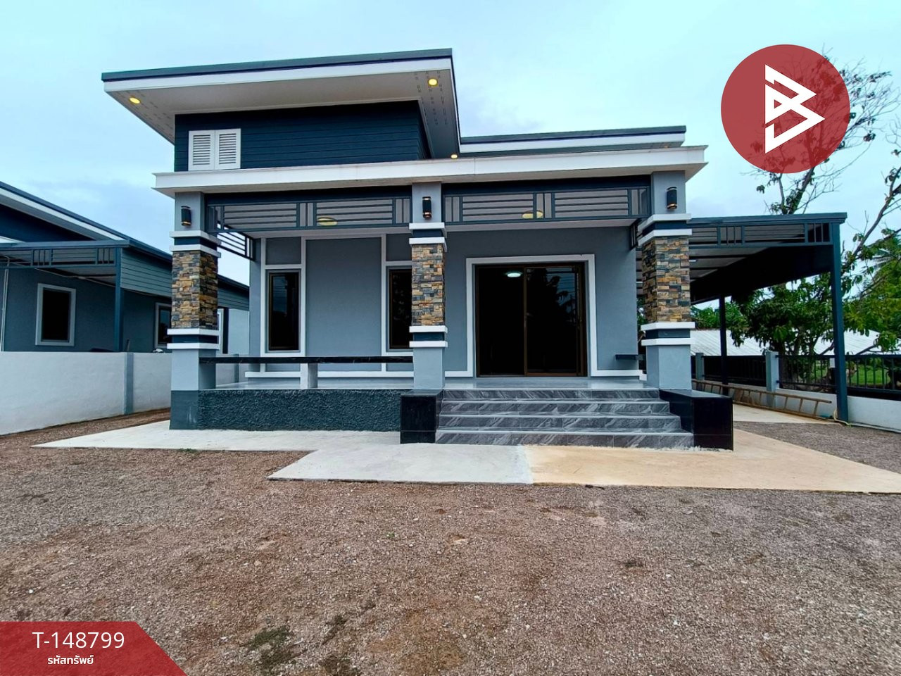 Single-storey detached house for sale, Pak Tho District, Ratchaburi Province. There are 2 houses to choose from. – รูปที่ 3