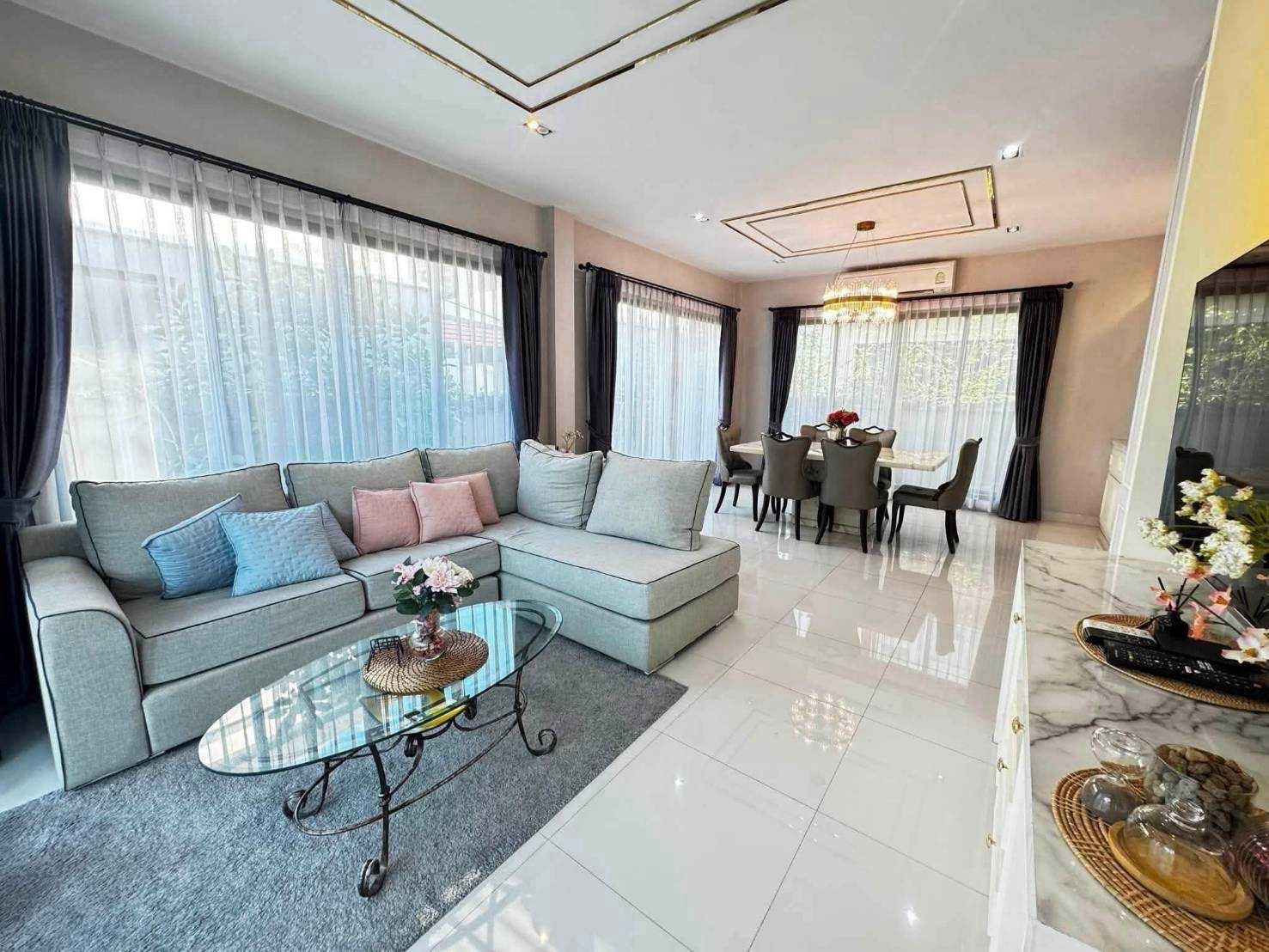 ให้เช่าบ้านเดี่ยวบางกอกบูเลอวาร์ดพระราม 9 Luxury🔥🌿⭐曼谷拉玛九世大道豪华独立别墅出租。 – รูปที่ 2