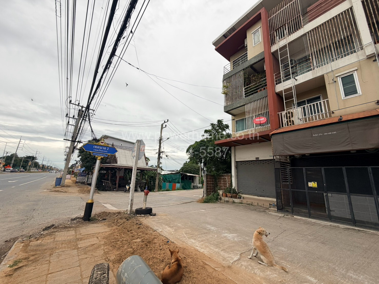 4-storey commercial building, Soi Muban Phatthara Private 2, corner house, good location next to the main road, near Makro Pathum Thani. – รูปที่ 3