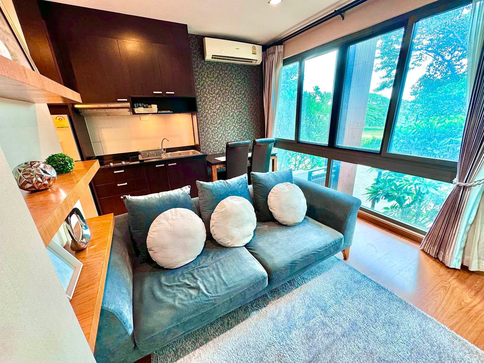 Himma Garden Condo, A beautiful corner 2-bedroom unit with a peaceful garden atmosphere – รูปที่ 2