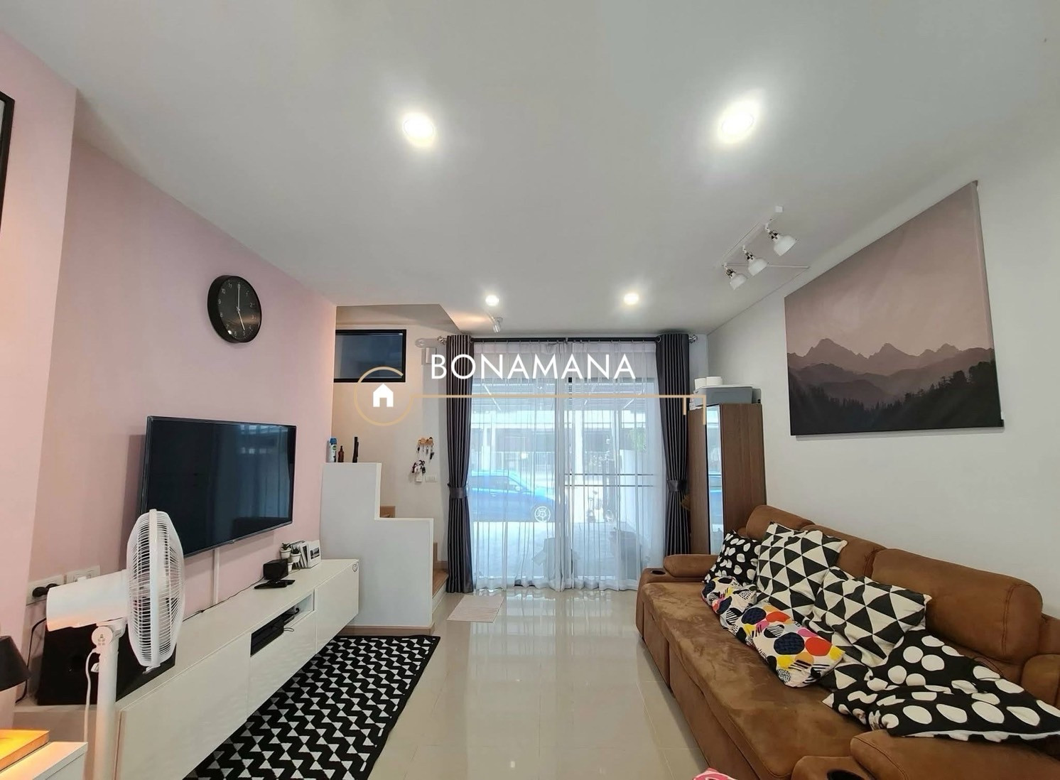 For rent, large 2-story townhome, Time Home Village (Suan Luang-On Nut), along Kanchanaphisek Expressway. – รูปที่ 2