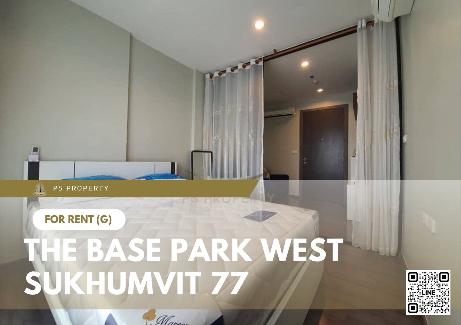 For Rent 📍 The Base Park West Sukhumvit 77 📍 Fully furnished and equipped with appliances; near BTS On Nut.