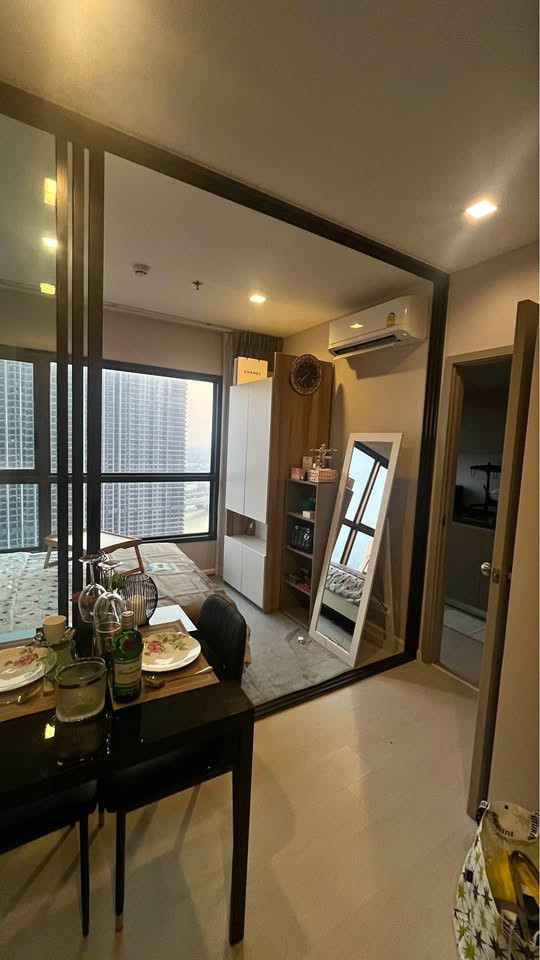 For sale with tenant, The Politan Aqua Condo, 40th floor, river view, good location, walking distance to the MRT Purple Line, Phra Nang Klao Station. – รูปที่ 2