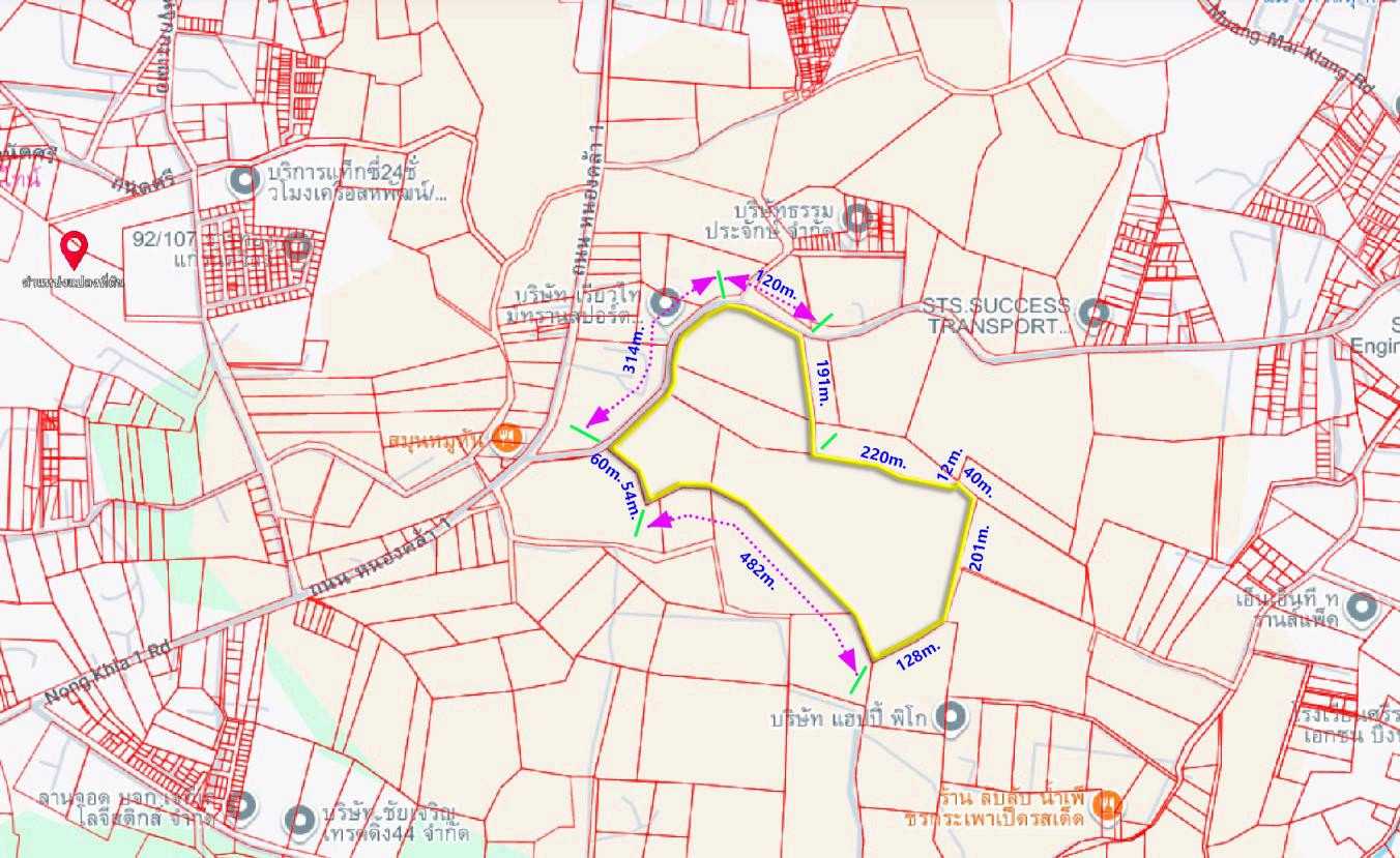 Land for sale in Laem Chabang, 82-0-13 rai, near the port, 10 km., 3 entrances and exits ✨Good investment location✨ Land for sale in Laem Chabang, 82-0-13 rai, near the port, 10 km., 3 entrances and exits ✨Good investment location✨