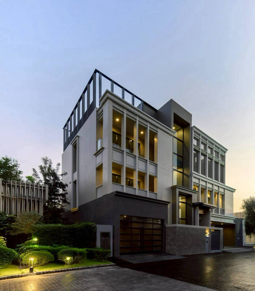 Pool luxury villa, 4 floors, with elevator, 4bed, 7bath, 846 sq m. 95E1, largest house 139.8 sq m. Pool next to private garden, supercar garage, 5 cars, near central eastville, CDC – รูปที่ 3