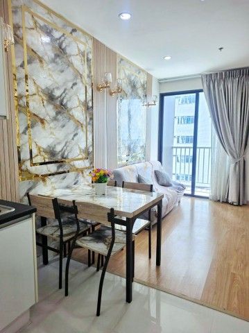MRT Chaengwattana Pak Kret 28 200 m. 2bed 2bath Penthouse Chaengwattana-PakKret 19-21 Condo for rent Astro Chaengwattana 59 sq.m. 14th floor corner unit 21,998 B-M. City view partially renovated fully furnished with appliances Near World Medical Hospital 