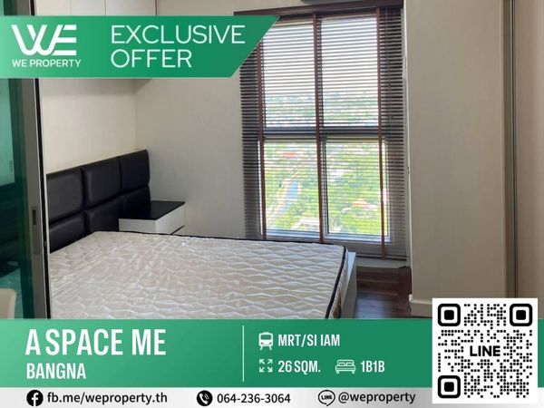 Beautiful room, high floor, good view, nice location, great price!!⭐️A Space Me Bangna (A Space Me Bangna)